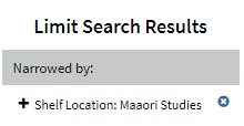 Search results limited to Shelf Location: Maaori Studies