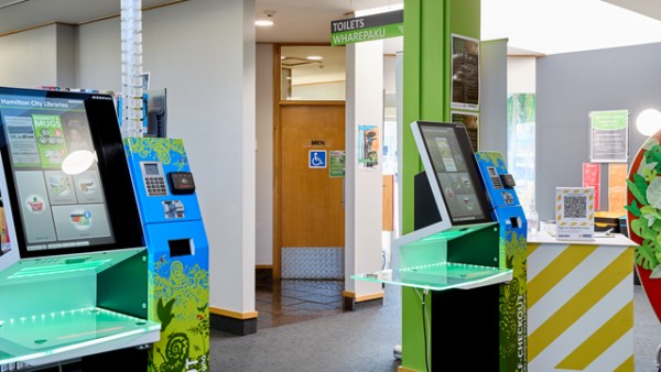 The toilets are accessible and can be reached on the right side side as you enter the library.