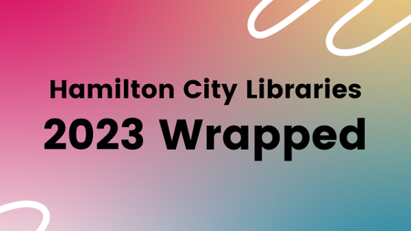 Hamilton City Libraries 2023 Wrapped header