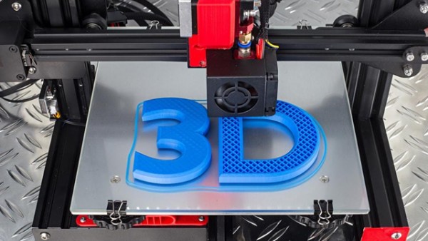 3D printer printing the characters 3D