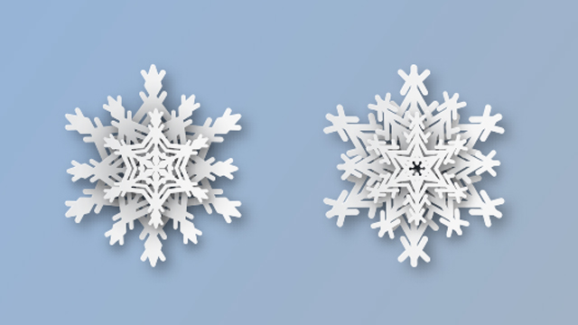 Origami Snowflakes