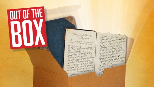 Logo for the Out of the Box event - Heritage Collections.